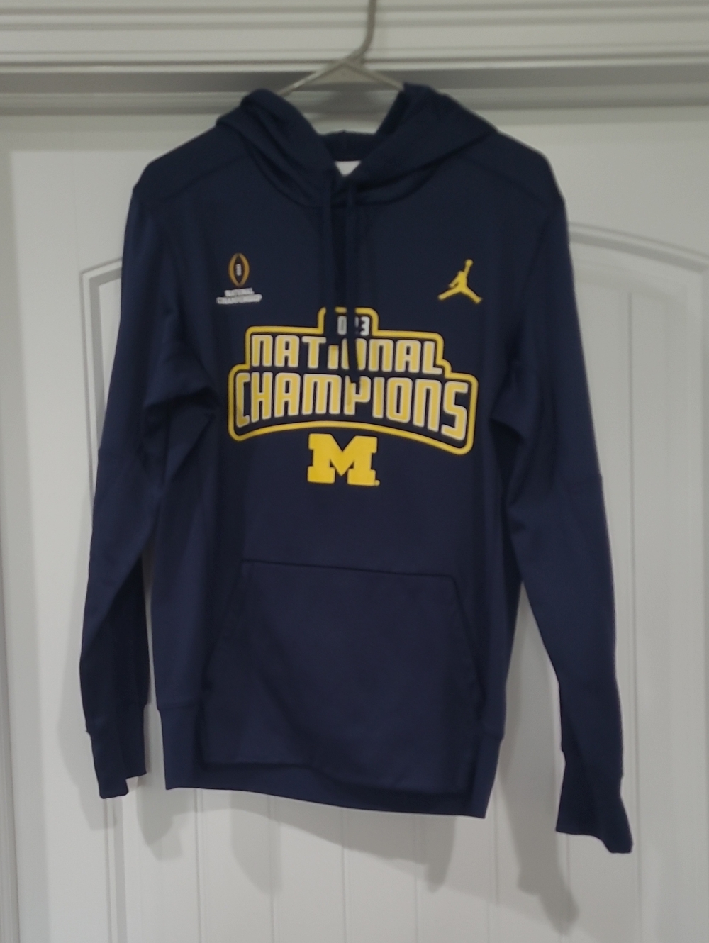 University Of Michigan Nike Men’s Navy and Yellow Hoodie